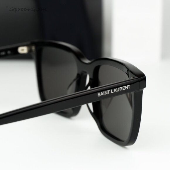 Saint Laurent Men Sunglasses Black Square SL500 001 BRAND NEW - Picture 5 of 11